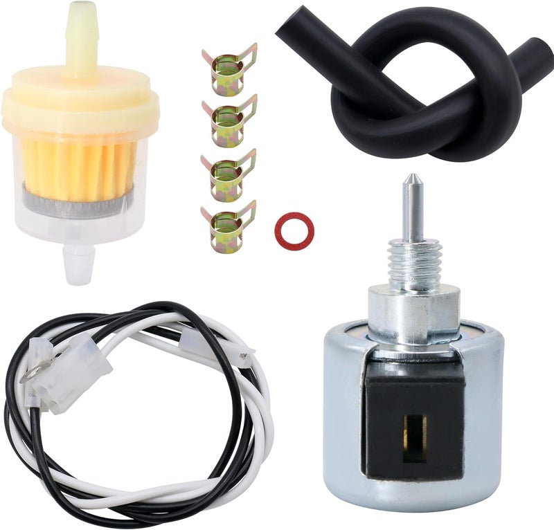 OXCANO 21188-7002 Carburetor Fuel Solenoid with Fuel Fiter Compatible with Kawasaki Engine FR651V FR691V FS730V FH430V FH541V FH580 FH381V 480V 541V 580V FR/FS/FX 481V Cub Cadet Mower KM-21188-7002 - Image 1